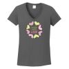 Ladies Heavy Cotton ™ 100% Cotton V Neck T Shirt Thumbnail