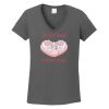 Ladies Heavy Cotton ™ 100% Cotton V Neck T Shirt Thumbnail