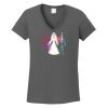 Ladies Heavy Cotton ™ 100% Cotton V Neck T Shirt Thumbnail
