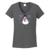 Ladies Heavy Cotton ™ 100% Cotton V Neck T Shirt Thumbnail