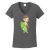 Ladies Heavy Cotton ™ 100% Cotton V Neck T Shirt Thumbnail