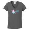 Ladies Heavy Cotton ™ 100% Cotton V Neck T Shirt Thumbnail
