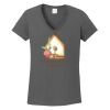 Ladies Heavy Cotton ™ 100% Cotton V Neck T Shirt Thumbnail