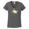 Ladies Heavy Cotton ™ 100% Cotton V Neck T Shirt Thumbnail