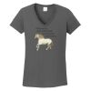 Ladies Heavy Cotton ™ 100% Cotton V Neck T Shirt Thumbnail