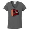 Ladies Heavy Cotton ™ 100% Cotton V Neck T Shirt Thumbnail