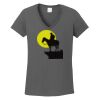 Ladies Heavy Cotton ™ 100% Cotton V Neck T Shirt Thumbnail