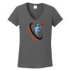 Ladies Heavy Cotton ™ 100% Cotton V Neck T Shirt Thumbnail