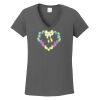 Ladies Heavy Cotton ™ 100% Cotton V Neck T Shirt Thumbnail