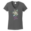Ladies Heavy Cotton ™ 100% Cotton V Neck T Shirt Thumbnail