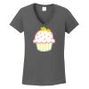 Ladies Heavy Cotton ™ 100% Cotton V Neck T Shirt Thumbnail