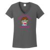 Ladies Heavy Cotton ™ 100% Cotton V Neck T Shirt Thumbnail