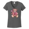 Ladies Heavy Cotton ™ 100% Cotton V Neck T Shirt Thumbnail