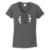 Ladies Heavy Cotton ™ 100% Cotton V Neck T Shirt Thumbnail