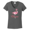Ladies Heavy Cotton ™ 100% Cotton V Neck T Shirt Thumbnail