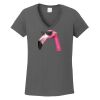 Ladies Heavy Cotton ™ 100% Cotton V Neck T Shirt Thumbnail