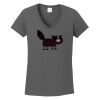 Ladies Heavy Cotton ™ 100% Cotton V Neck T Shirt Thumbnail