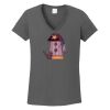 Ladies Heavy Cotton ™ 100% Cotton V Neck T Shirt Thumbnail