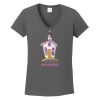 Ladies Heavy Cotton ™ 100% Cotton V Neck T Shirt Thumbnail