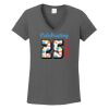 Ladies Heavy Cotton ™ 100% Cotton V Neck T Shirt Thumbnail