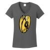 Ladies Heavy Cotton ™ 100% Cotton V Neck T Shirt Thumbnail