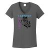 Ladies Heavy Cotton ™ 100% Cotton V Neck T Shirt Thumbnail