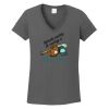 Ladies Heavy Cotton ™ 100% Cotton V Neck T Shirt Thumbnail
