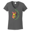 Ladies Heavy Cotton ™ 100% Cotton V Neck T Shirt Thumbnail