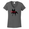 Ladies Heavy Cotton ™ 100% Cotton V Neck T Shirt Thumbnail