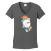 Ladies Heavy Cotton ™ 100% Cotton V Neck T Shirt Thumbnail