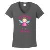 Ladies Heavy Cotton ™ 100% Cotton V Neck T Shirt Thumbnail