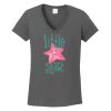 Ladies Heavy Cotton ™ 100% Cotton V Neck T Shirt Thumbnail