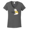 Ladies Heavy Cotton ™ 100% Cotton V Neck T Shirt Thumbnail