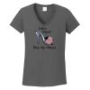 Ladies Heavy Cotton ™ 100% Cotton V Neck T Shirt Thumbnail