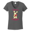 Ladies Heavy Cotton ™ 100% Cotton V Neck T Shirt Thumbnail