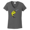 Ladies Heavy Cotton ™ 100% Cotton V Neck T Shirt Thumbnail