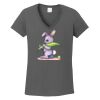 Ladies Heavy Cotton ™ 100% Cotton V Neck T Shirt Thumbnail