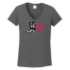 Ladies Heavy Cotton ™ 100% Cotton V Neck T Shirt Thumbnail