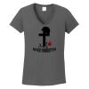 Ladies Heavy Cotton ™ 100% Cotton V Neck T Shirt Thumbnail