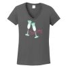 Ladies Heavy Cotton ™ 100% Cotton V Neck T Shirt Thumbnail