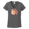 Ladies Heavy Cotton ™ 100% Cotton V Neck T Shirt Thumbnail