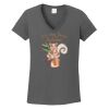 Ladies Heavy Cotton ™ 100% Cotton V Neck T Shirt Thumbnail