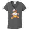 Ladies Heavy Cotton ™ 100% Cotton V Neck T Shirt Thumbnail