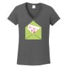Ladies Heavy Cotton ™ 100% Cotton V Neck T Shirt Thumbnail