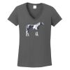 Ladies Heavy Cotton ™ 100% Cotton V Neck T Shirt Thumbnail