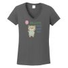 Ladies Heavy Cotton ™ 100% Cotton V Neck T Shirt Thumbnail