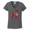 Ladies Heavy Cotton ™ 100% Cotton V Neck T Shirt Thumbnail