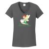 Ladies Heavy Cotton ™ 100% Cotton V Neck T Shirt Thumbnail