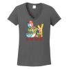 Ladies Heavy Cotton ™ 100% Cotton V Neck T Shirt Thumbnail