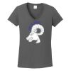 Ladies Heavy Cotton ™ 100% Cotton V Neck T Shirt Thumbnail